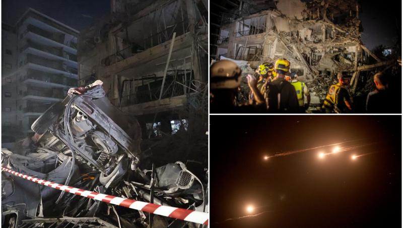 Iranul contraatacă în forţă Israelul: doi morţi şi zeci de răniţi după ce Teheranul a lovit cu zeci de rachete