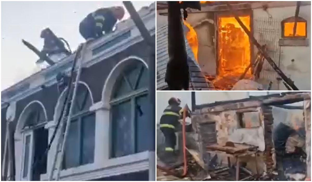 Incendiu violent într-o comună din Argeș. Două victime și pagube uriașe pe 300 mp