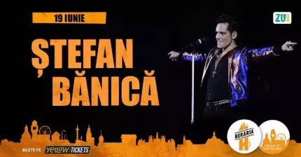 Ştefan Bănică susţine un concert joi, 19 iunie, în Berăria H din Bucureşti Ştefan Bănică susţine un concert joi, 19 iunie, în Berăria H din Bucureşti