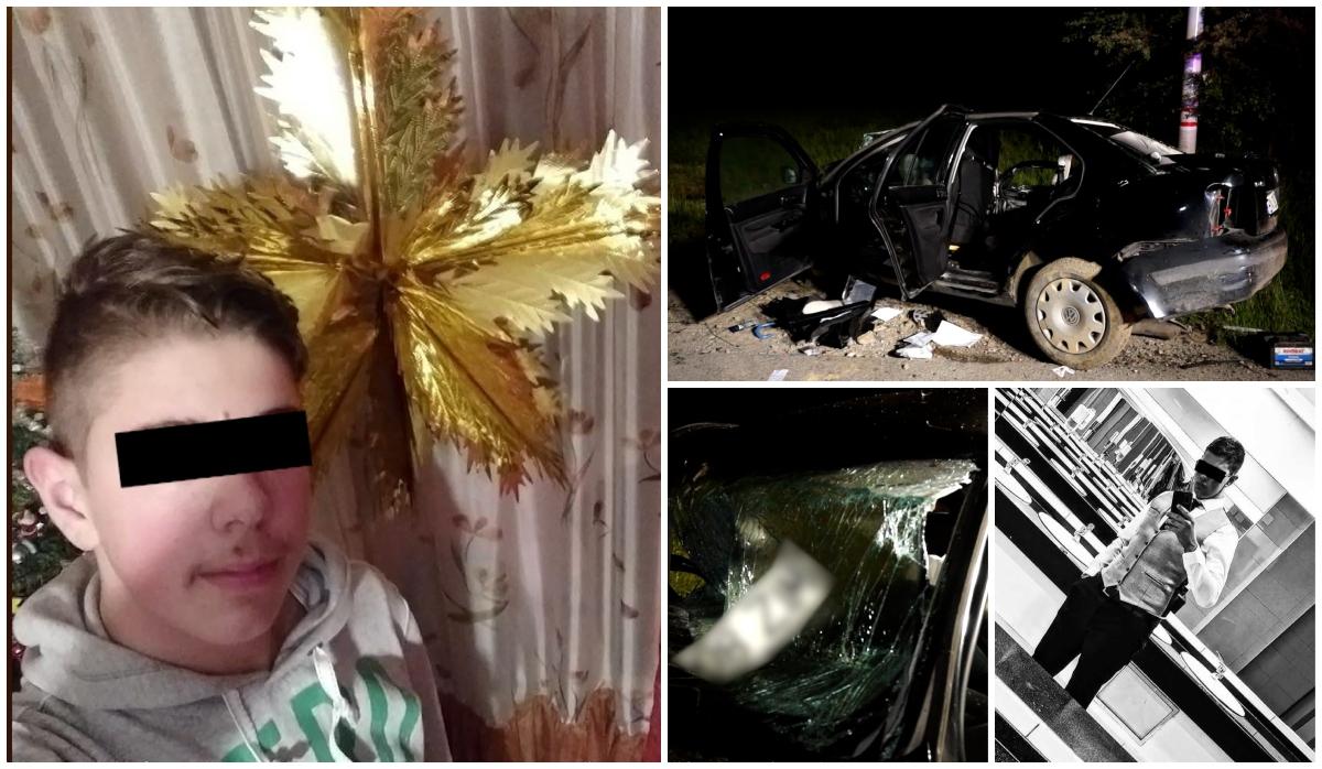 Răzvan a murit la 19 ani pe scaunul din dreapta, într-un cumplit accident în Bistriţa-Năsăud