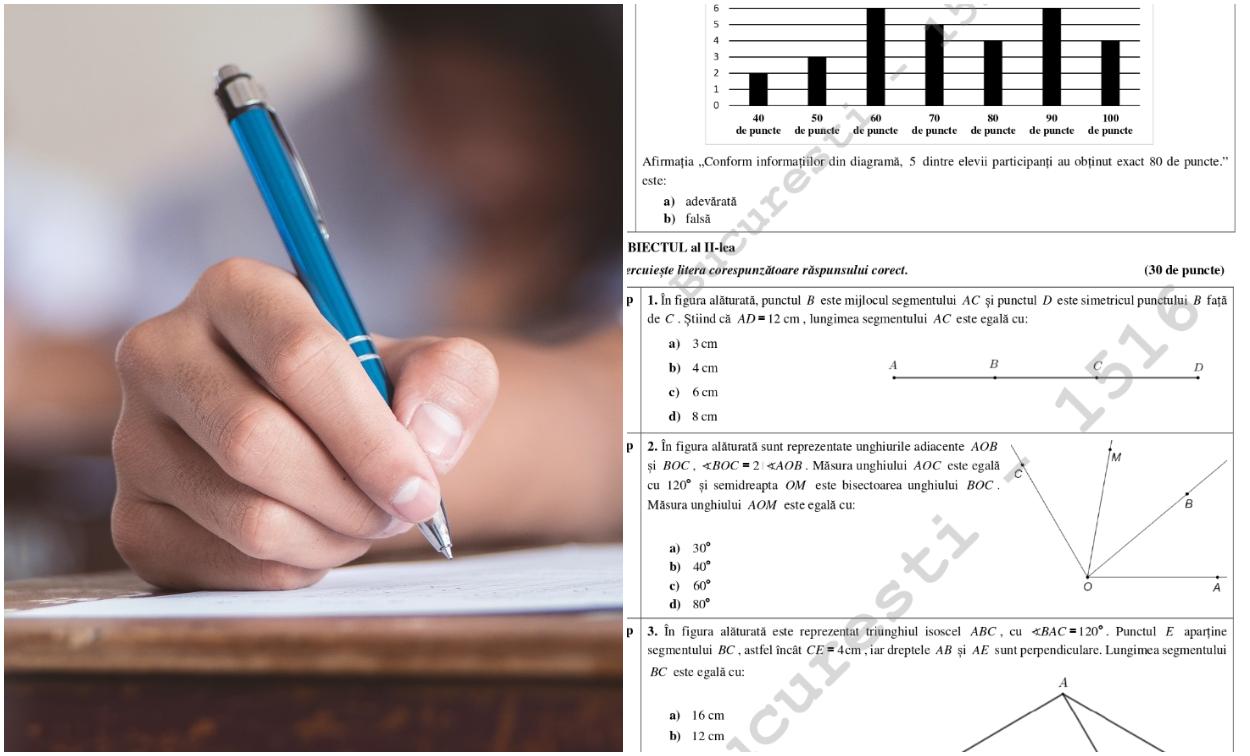 Subiecte la Evaluarea Națională 2025 - Matematică. Cum se corectează un răspuns greșit la a doua probă scrisă