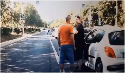 Incident violent în trafic