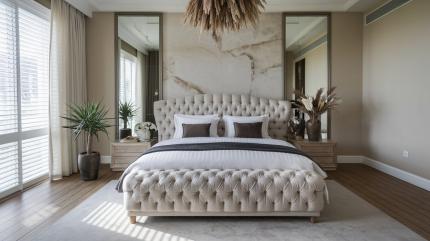 (P) Paturi tapițate premium – alege eleganța pentru dormitorul tău