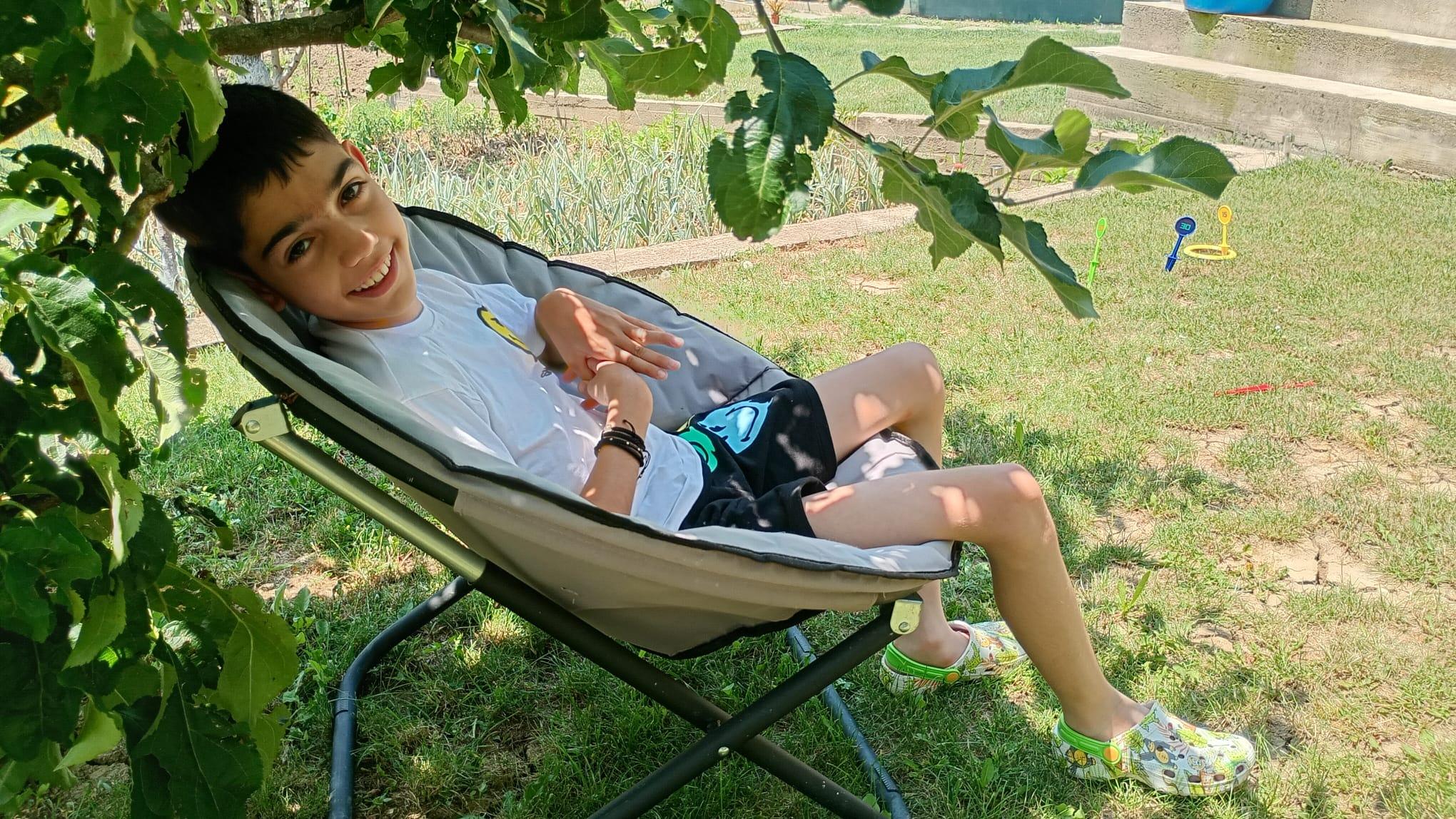 La 11 ani, Fabian are un singur vis: să meargă