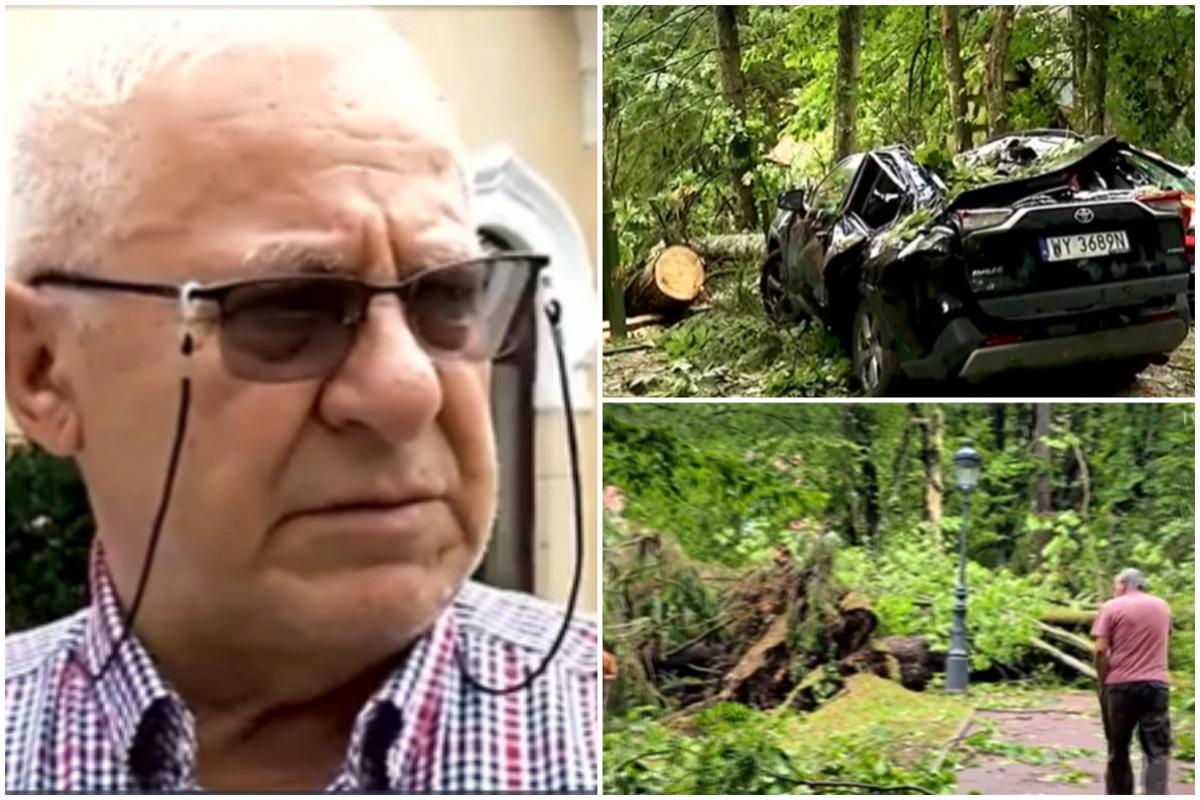 Viceprimarul oraşului Sinaia, după furtuna devastatoare