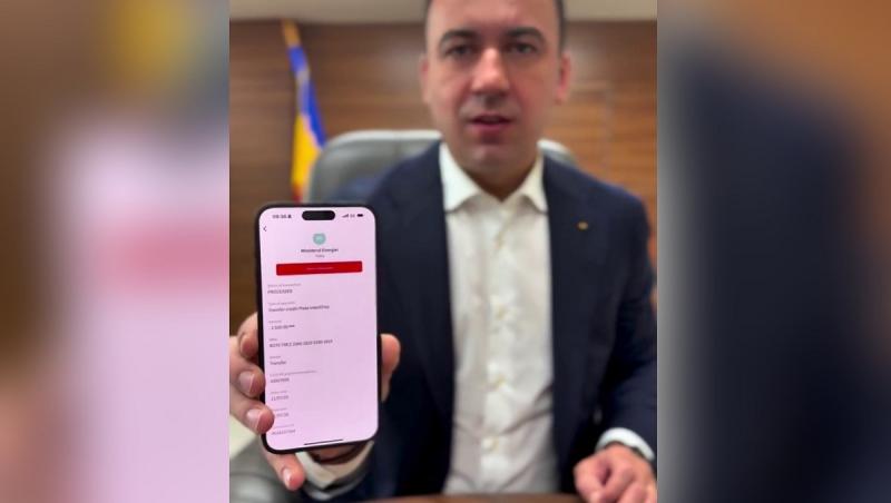 Ministrul Energiei Bogdan Ivan și-a donat 20% din salariu statului român: "Prima dată eu, apoi ei!"