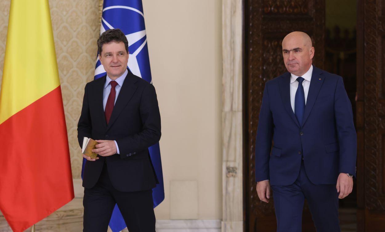 Ilie Bolojan, vizită oficială la Cotroceni. Cei trei noi judecători ai CCR depun jurământul de învestitură