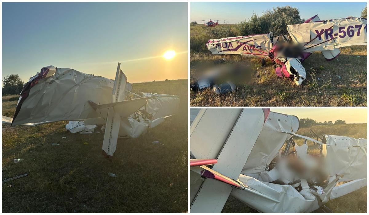 Două persoane au murit într-un accident aviatic la Gura Portiței