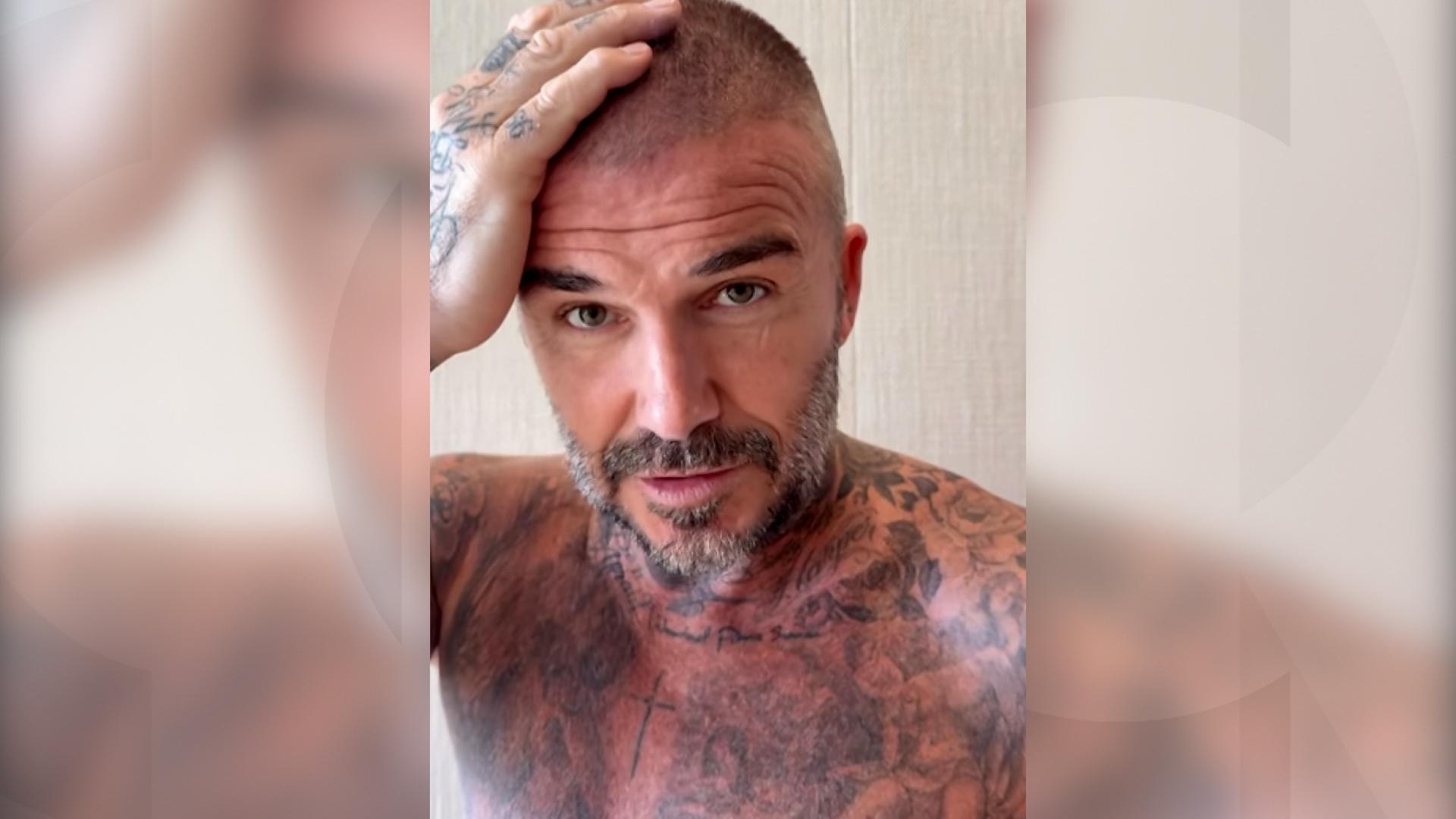 Cum arată David Beckham după ce a încercat să se tundă singur. Gafa a amuzat-o pe soţia sa, Victoria