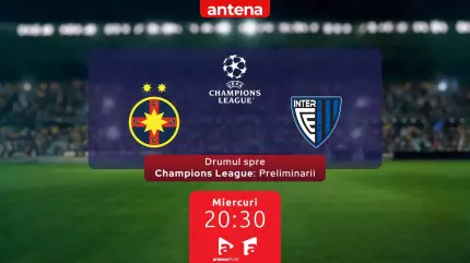FCSB începe drumul spre Champions League la Antena 1 și pe AntenaPLAY FCSB începe drumul spre Champions League la Antena 1 și pe AntenaPLAY