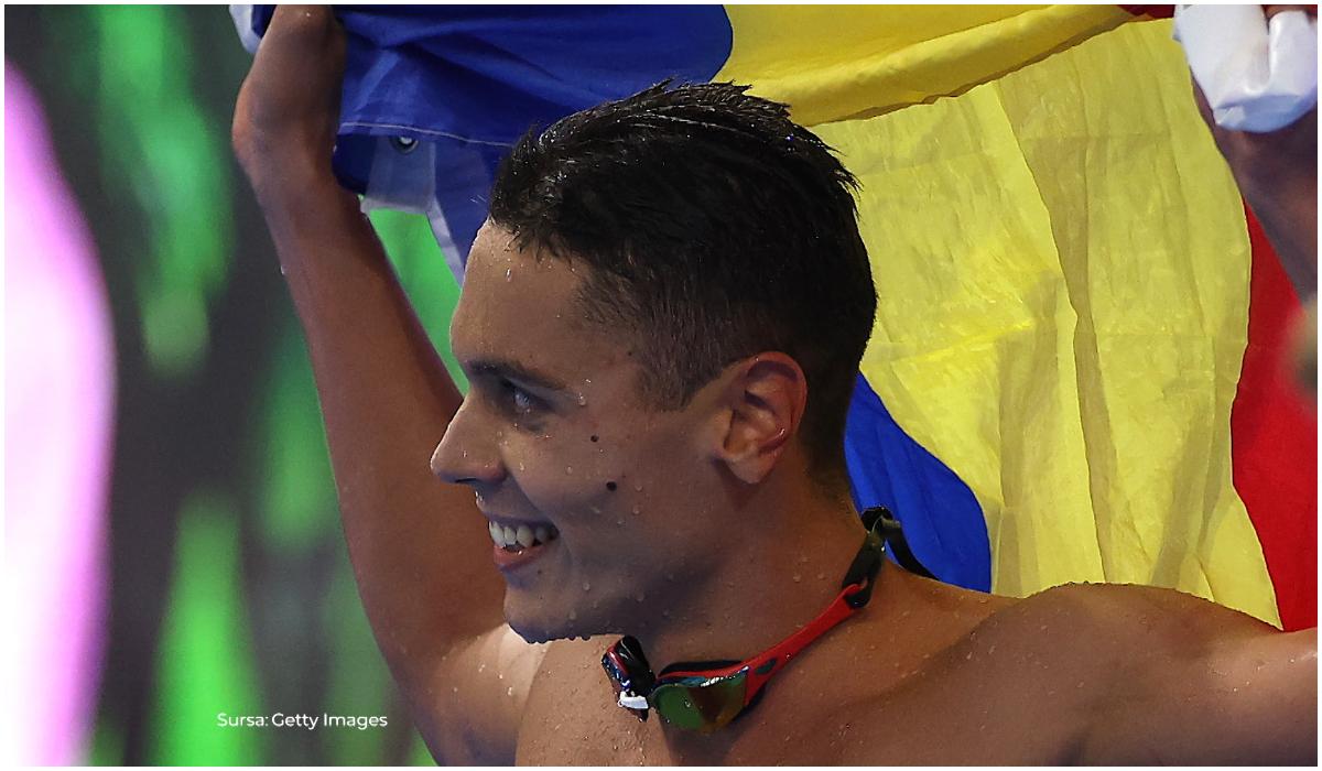 David Popovici nu participă la proba de 50 m de la Singapore