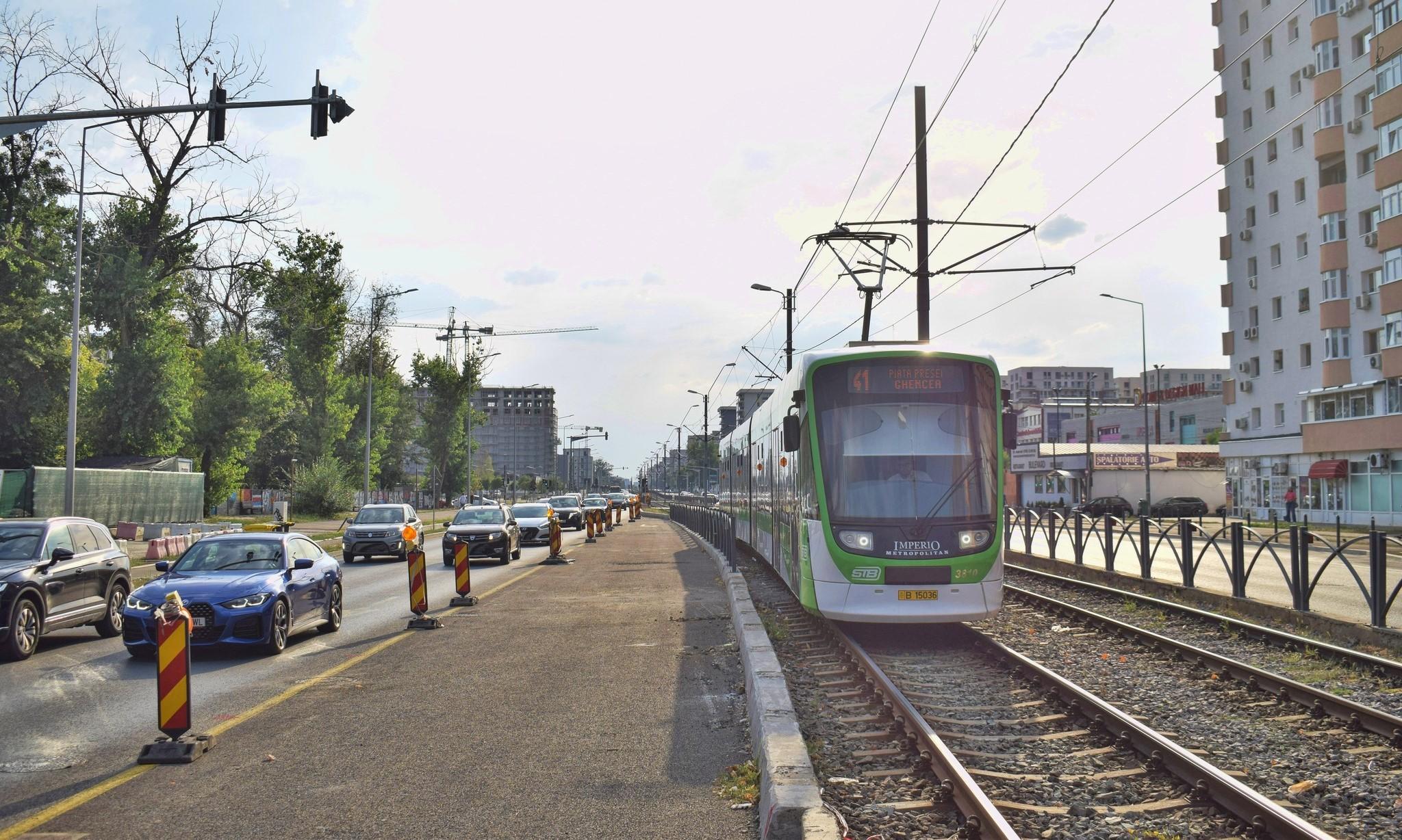 De azi, tramvaiul 41 nu mai circulă timp de o lună. Cu ce pot călători bucureștenii pe acelaşi traseu
