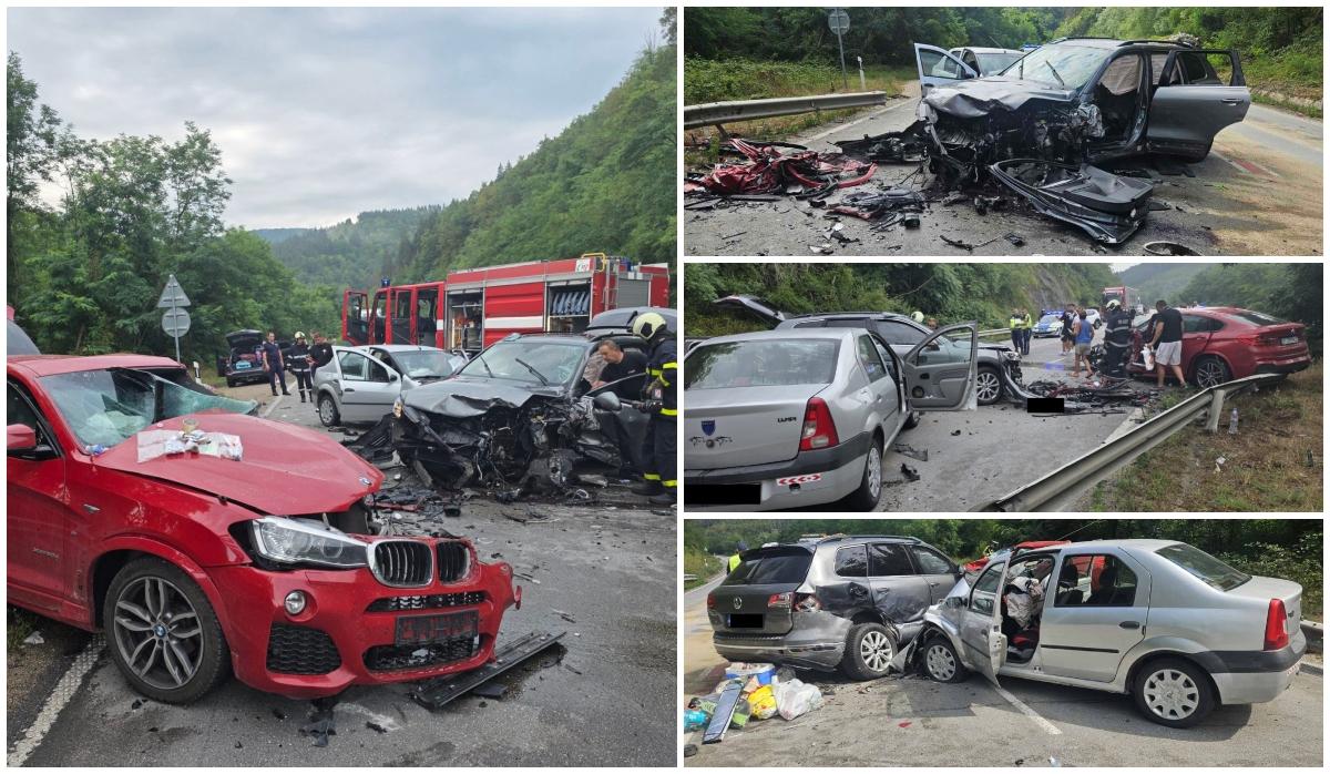 Cinci români, printre care doi copii, răniţi într-un accident în lanţ în Bulgaria. Un şofer, drogat la volan
