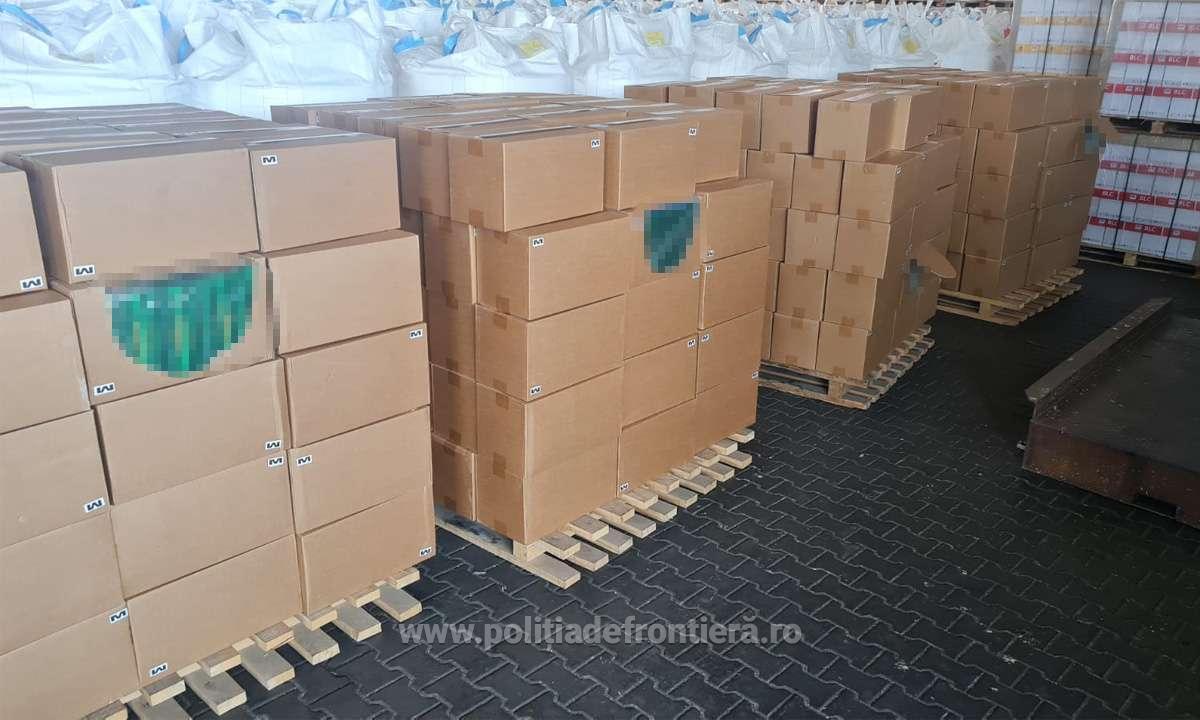 Captură record de ţigări de contrabandă, de 4 milioane €