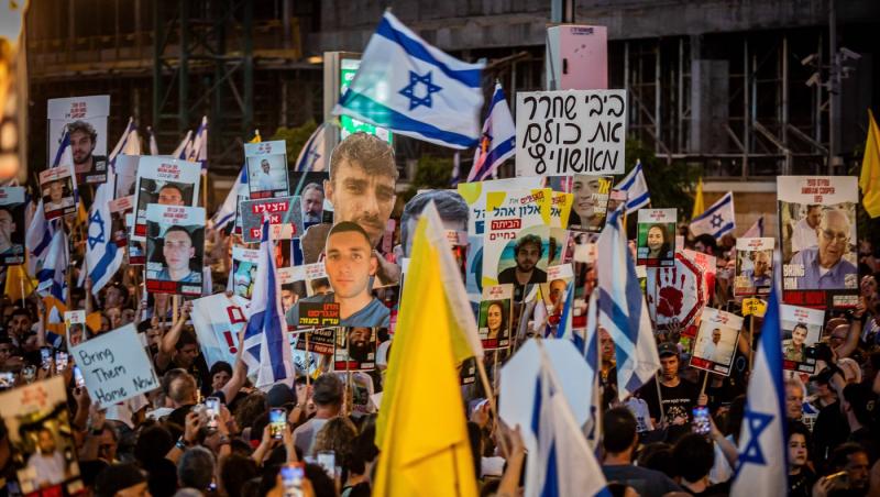 Tel Aviv, blocat de 400.000 de protestatari. Oamenii cer eliberarea ostaticilor din Gaza