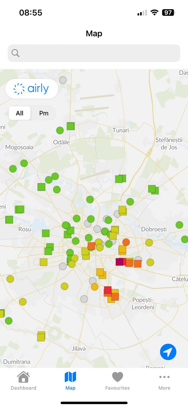 Poluare majoră în București: Miros groaznic de fum după incendiul din Dragonul Roşu. Cele mai afectate zone