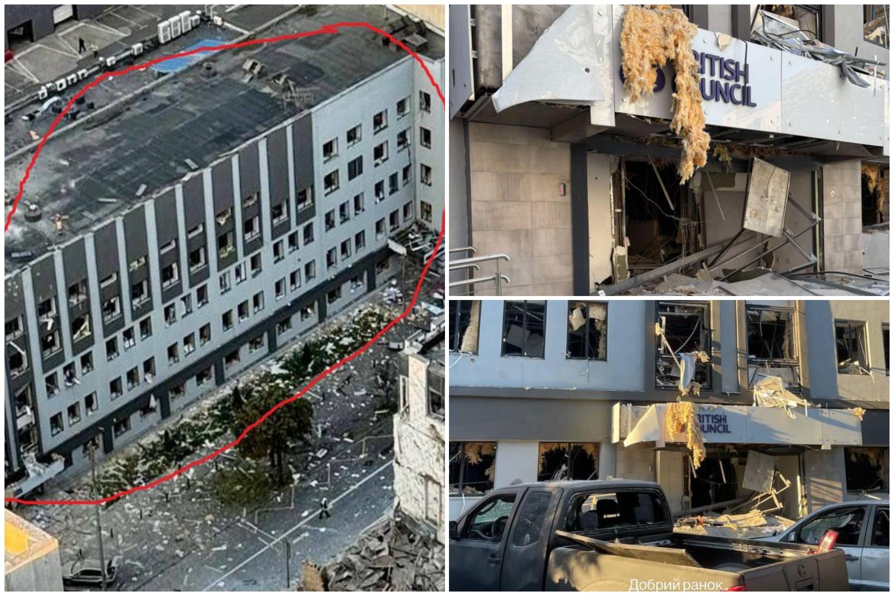 Rușii au lovit şi avariat sediile misiunii UE la Kiev, British Council şi Ukrainska Pravda