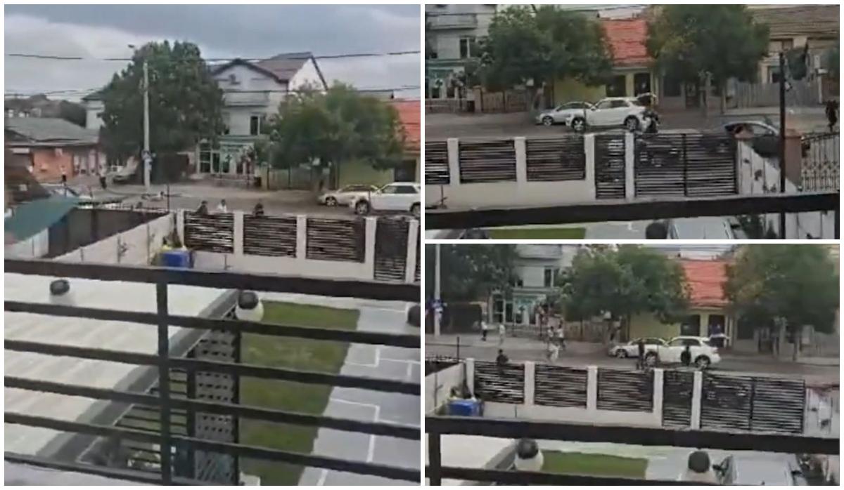 Noi imagini de la răfuiala cu bâte din Craiova. Un bărbat a murit pe loc după o lovitură puternică