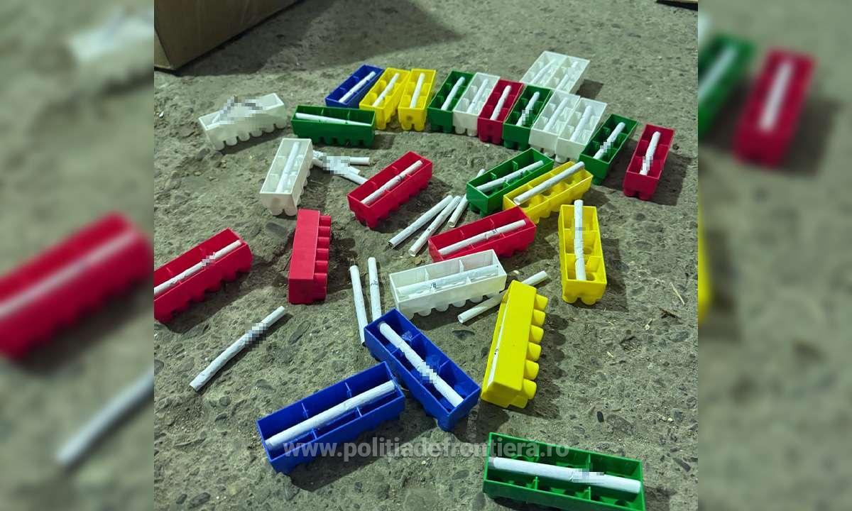 Captură inedită la Botoşani: țigări ascunse în piese de lego și produse contrafăcute de zeci de mii de lei