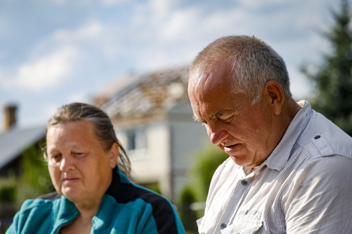 O rachetă lansată de pe un F-16 a lovit acoperișul casei avariate în timpul incursiunii dronelor rusești