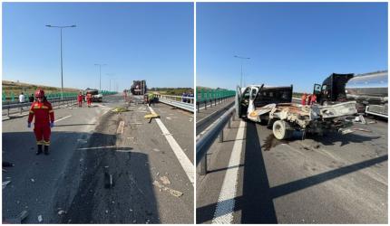 Accident pe autostradă cu trei victime
