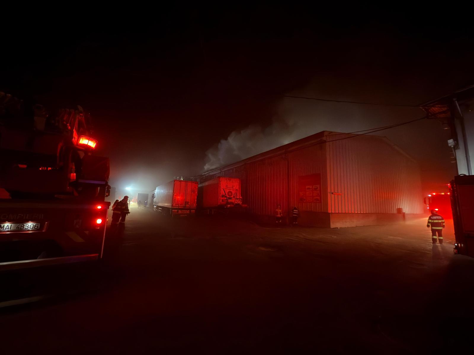 Incendiu la acoperişul unui depozit din Sectorul 2 al Capitalei: 14 autospeciale intervin, mesaj RO-Alert emis