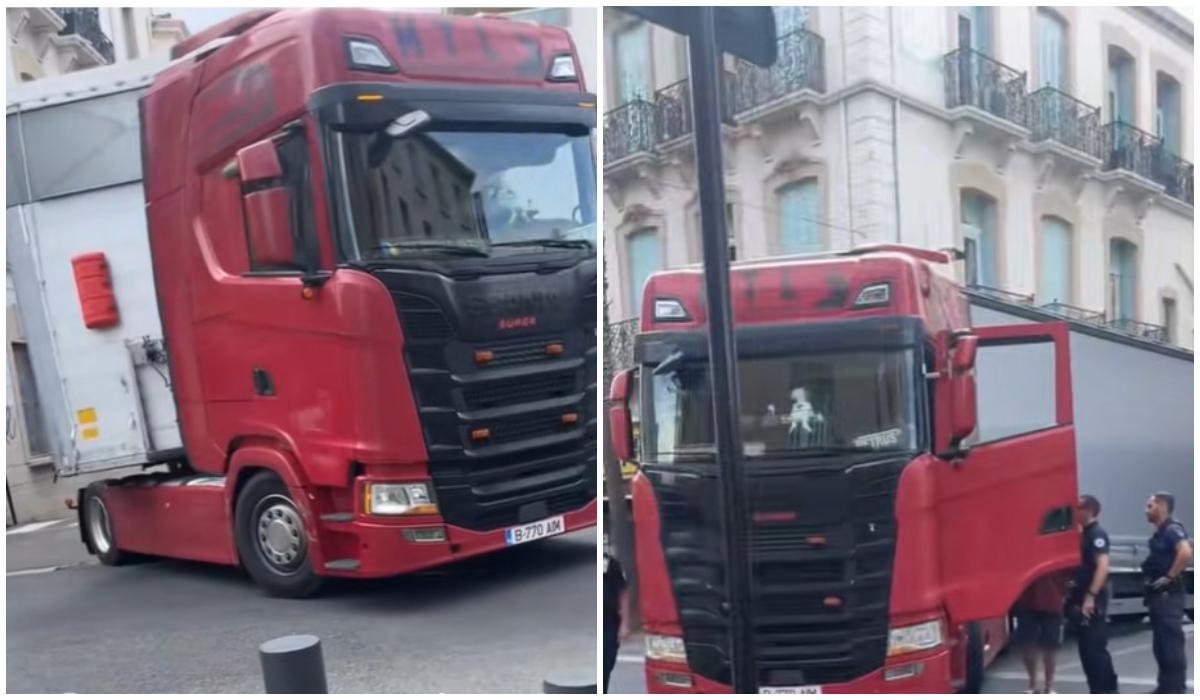 Un camion cu numere de România a lovit o casă din centrul orașului Perpignan, în Franța