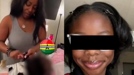 "Fie ca cerurile să te mângâie, mămico". O femeie, surprinsă în timp ce îi aranjează părul fiicei sale moarte