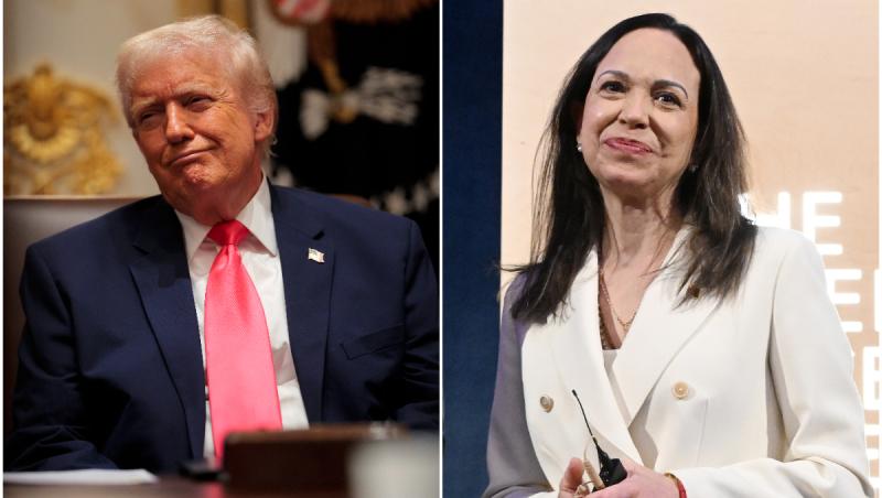 Lidera opoziției din Venezuela, primită de Trump la Casa Albă în plină criză politică