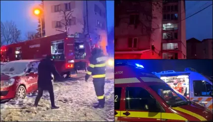 Blocul din Zalău unde s-a produs explozia avea sistat gazul din decembrie. Două persoane au ajuns la spital