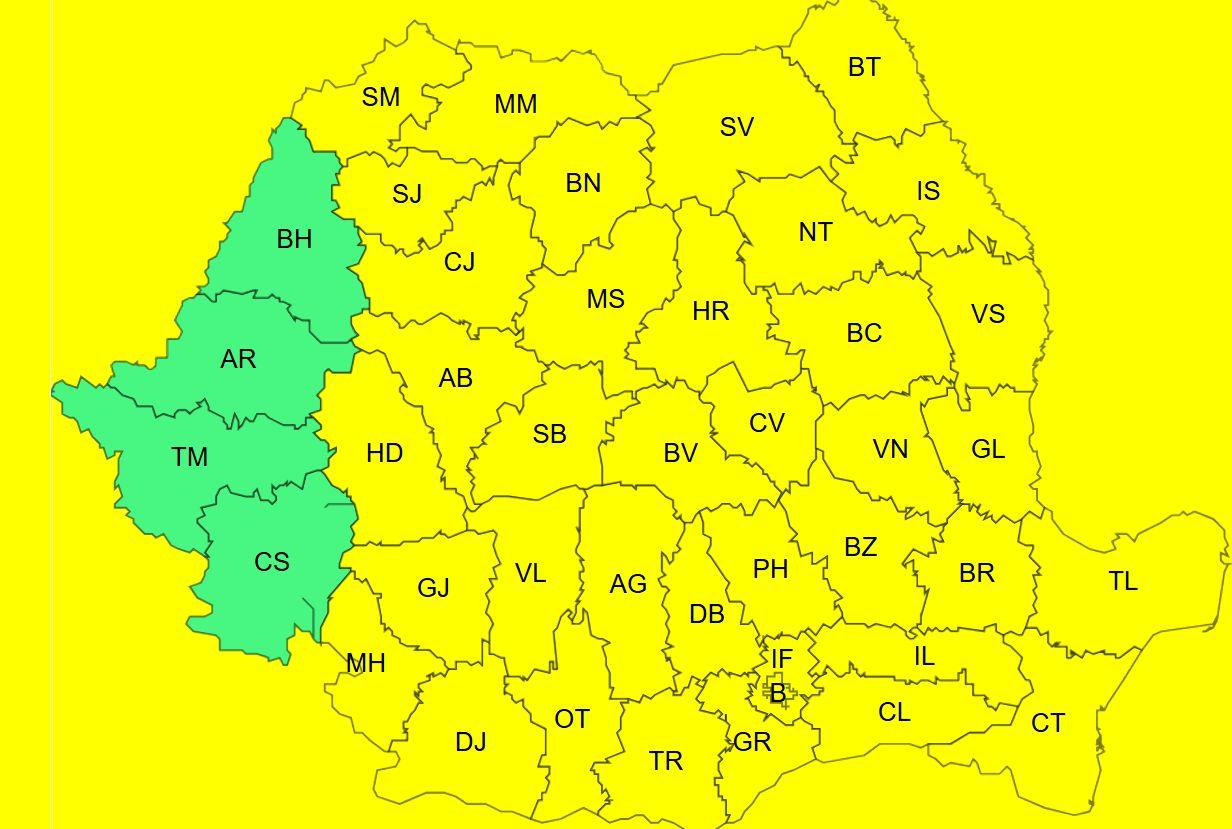 Aproape toată ţara intră în cod galben de ger. Patru zile de ger continuu şi temperaturi de -20 de grade
