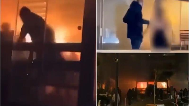 Noi imagini de la tragedia din Crans-Montana. Oameni arşi scoşi din barul cuprins de flăcări