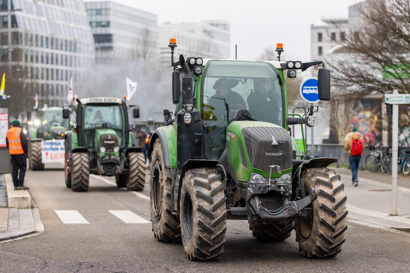 Mii de fermieri europeni, inclusiv români, protestează în faţa Parlamentului European: "Stop Mercosur!"