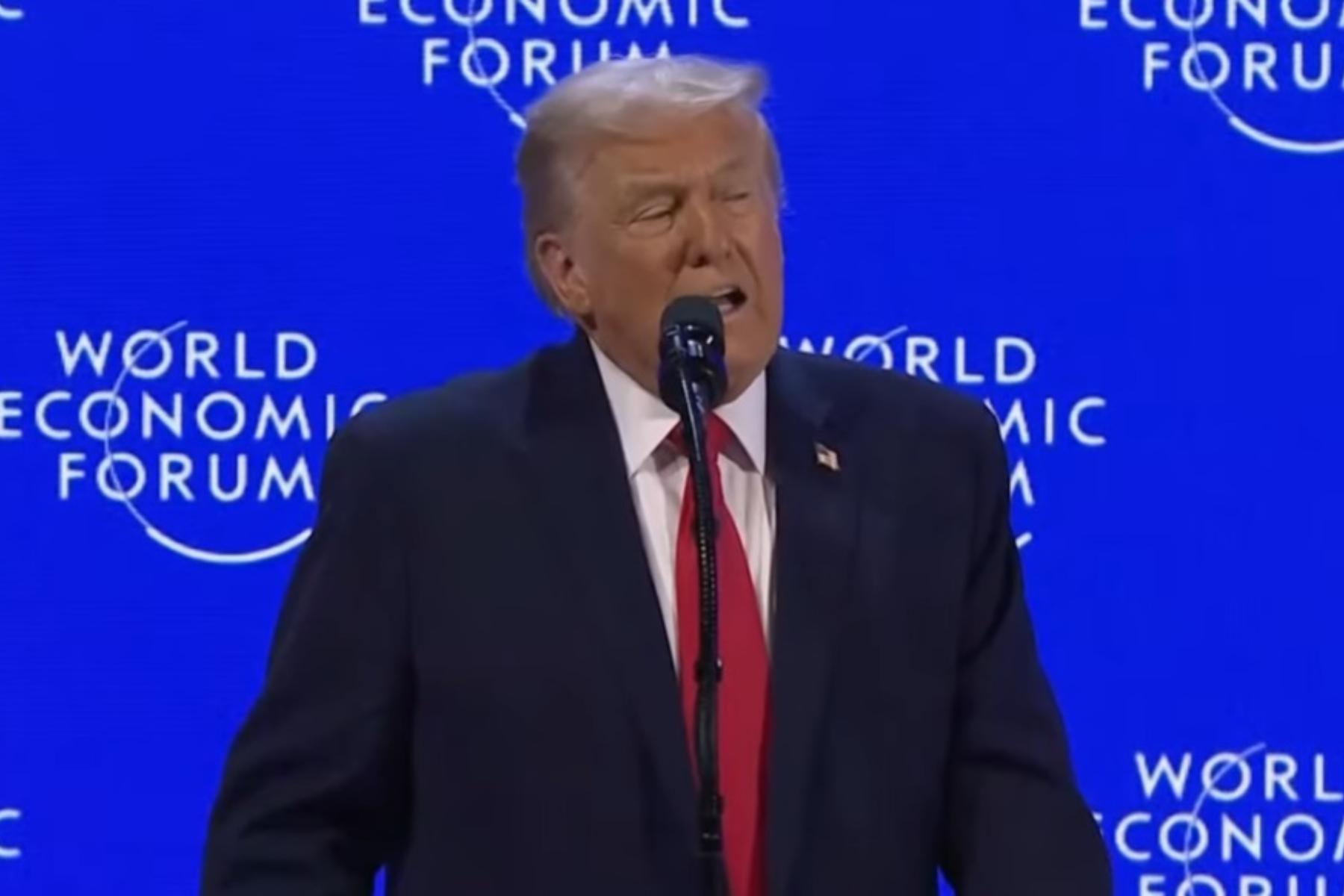 Trump şi-a început discursul la Davos, îmbulzeală pe hol la Forumul Economic Mondial. Cum răspund liderii UE