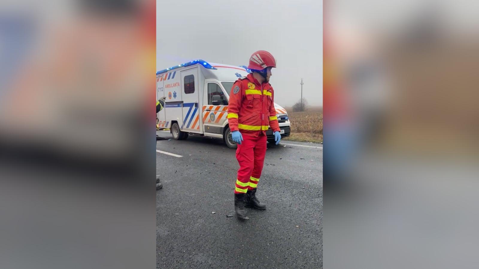 Şase morţi în urma unui accident cumplit pe E70 în Timiş, în care au fost implicate 4 vehicule