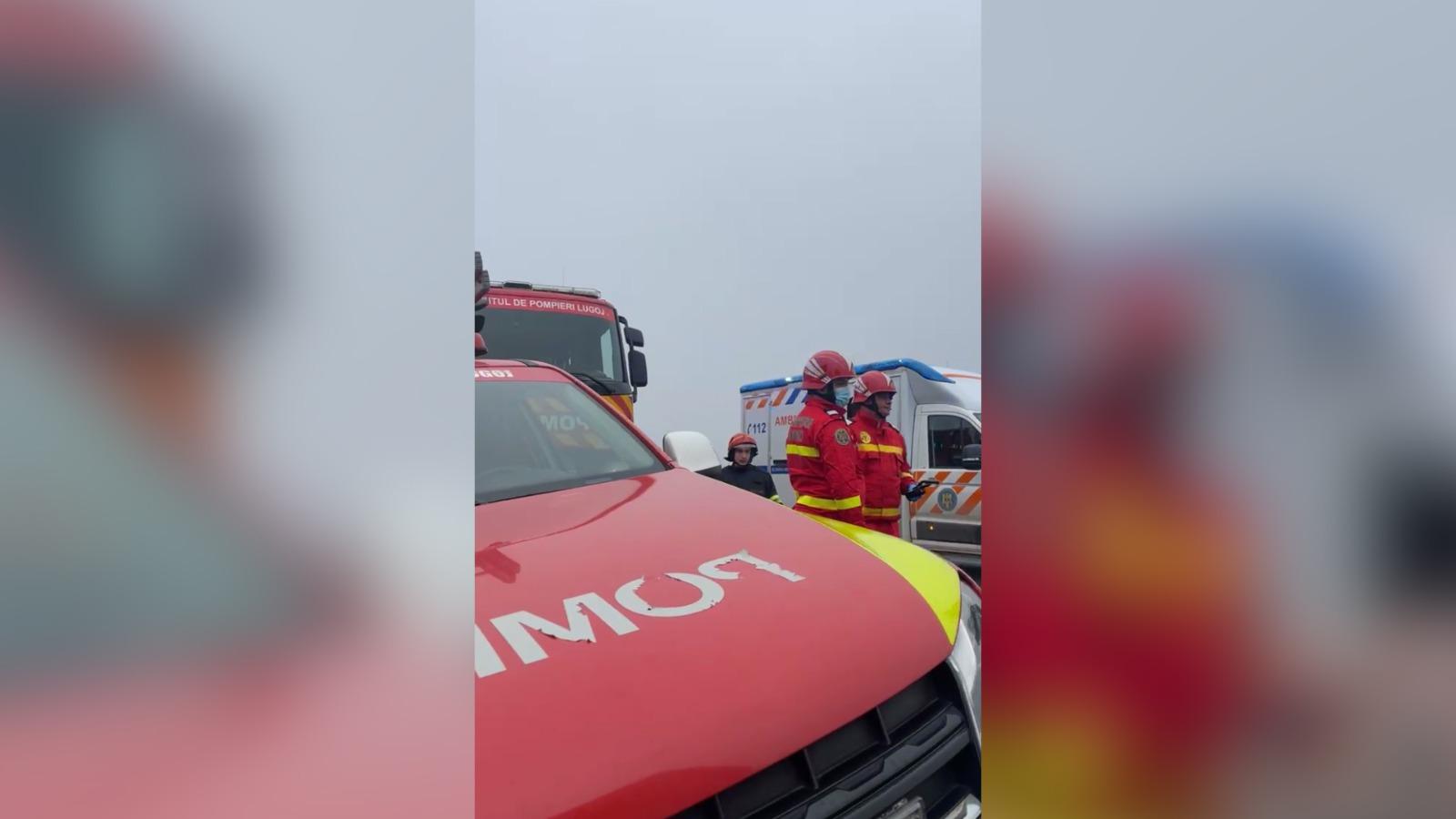 Şase morţi în urma unui accident cumplit pe E70 în Timiş, în care au fost implicate 4 vehicule