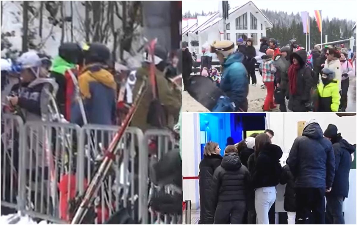 Românii şi-au prelungit concediul de Revelion cu încă o zi. Pârtiile şi mallurile au fost pline