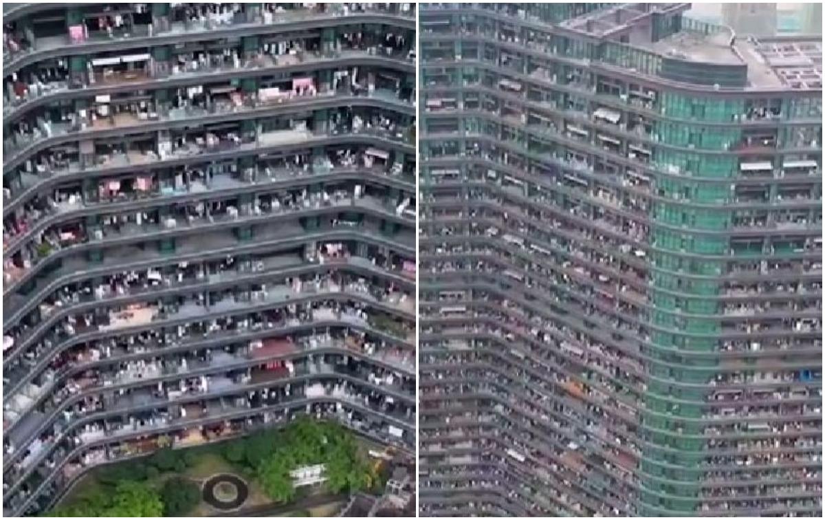 Un "oraș" de 260.000 mp într-o singură clădire: 20.000 de oameni care nu trebuie să iasă niciodată din ea