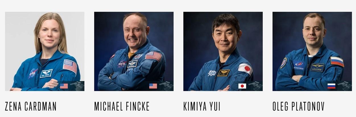 Echipajul care urmează să se întoarcă pe Terra