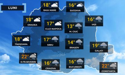 Vremea de mâine 12 octombrie. Unde va ploua cel mai mult și în ce zone sunt așteptate lapoviță și ninsoare