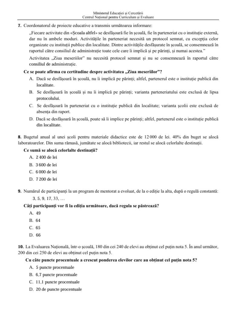 Subiecte și barem la concursul de directori 2026. Ce au avut de rezolvat candidații și când este proba scrisă