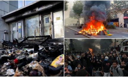 Profesori stropiţi cu benzină la protestele "liceenilor" din Franța: școli devastate și 40 de directori răniți