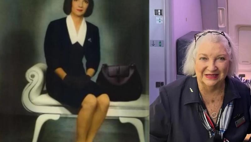 Cea mai longevivă stewardesă: are 83 de ani şi se pensionează acum după 63 de ani de zbor