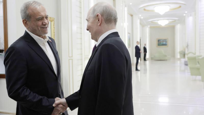 Întâlnire Rusia - Iran. Masoud Pezeshkian se va întâlni cu Vladimir Putin la Moscova