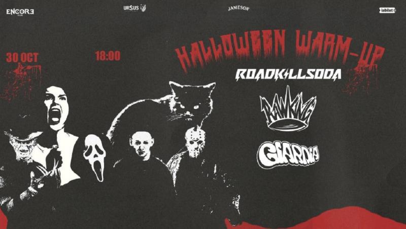 Roadkillsoda, RawKing şi Giardia susţin un concert vineri, 30 octombrie, în Encore Club din Bucureşti