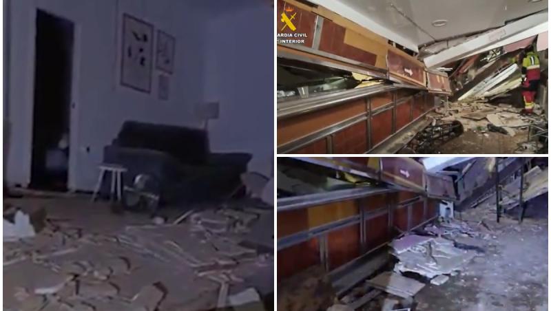 Un bar s-a prăbușit peste clienți, în Spania: zeci de oameni, prinşi sub dărâmături. 11 au ajuns la spital