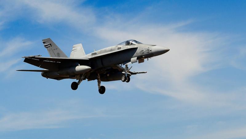 Imagine Ilustrativă. F-18 al Forţelor Aeriene Spaniole. octombrie 2019