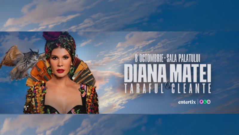 Diana Matei şi Taraful Cleante susţin un concert joi, 8 octombrie, la Sala Palatului din Bucureşti