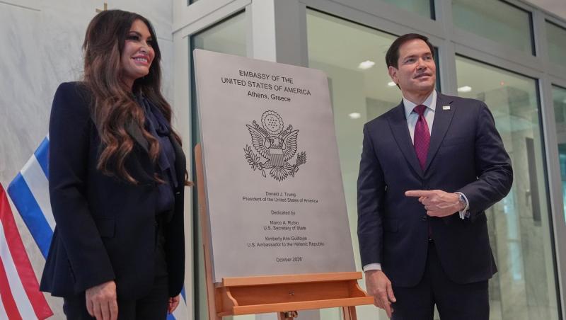 Marco Rubio o apără pe Kimberly Guilfoyle: "Face o treabă excelentă. Este o ambasadoare puternică în Grecia"