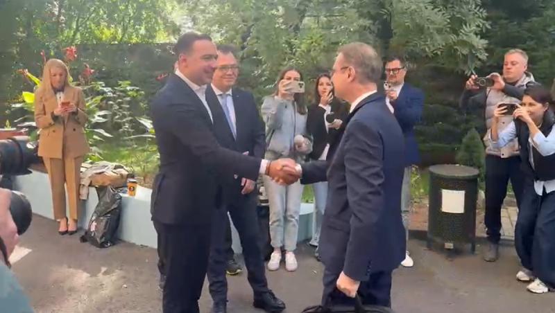 Luca Niculescu la sediul Partidului Social-Democrat. 8 octombrie 2026